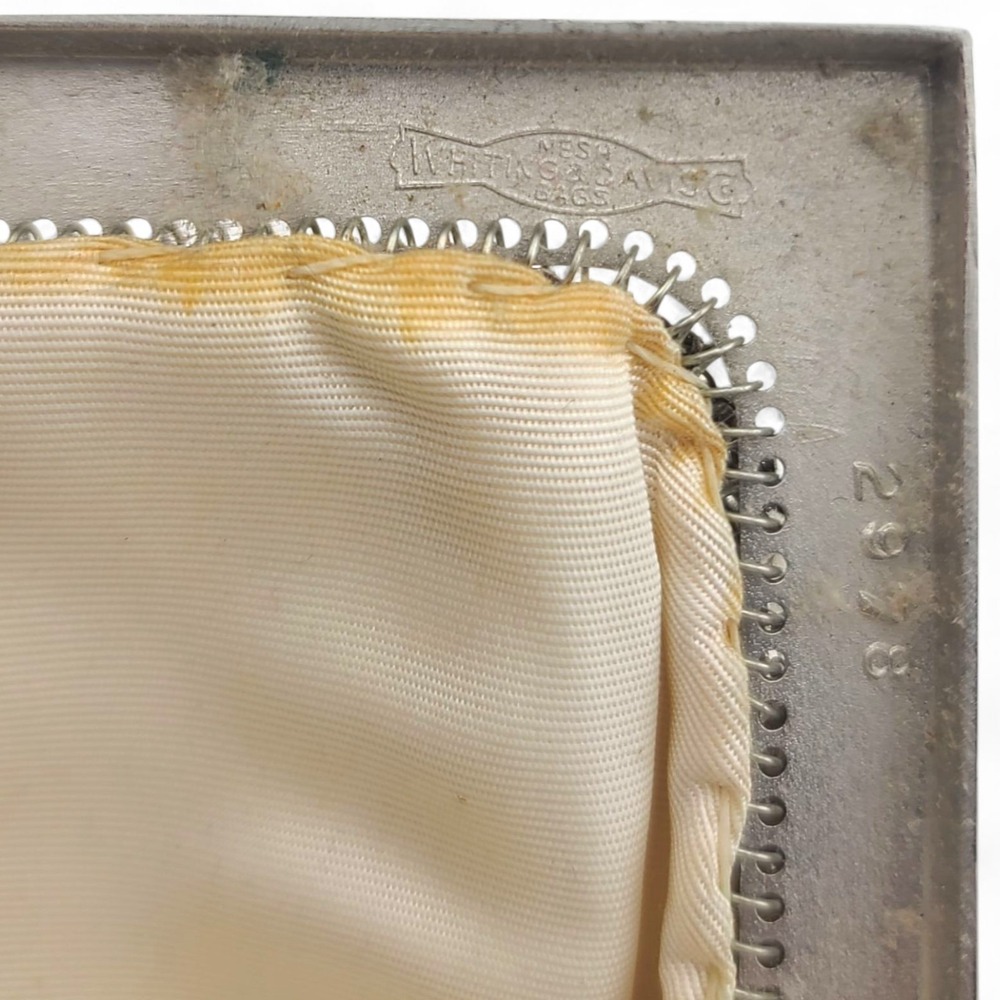Vintage Whiting & Davis Silver Mesh Chain Strap Evening Purse Made in USA - Picture 9 of 12